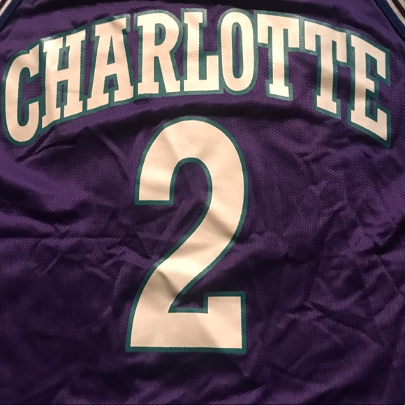Larry Johnson 90’s vintage Charlotte Hornets - Picture 2 of 11